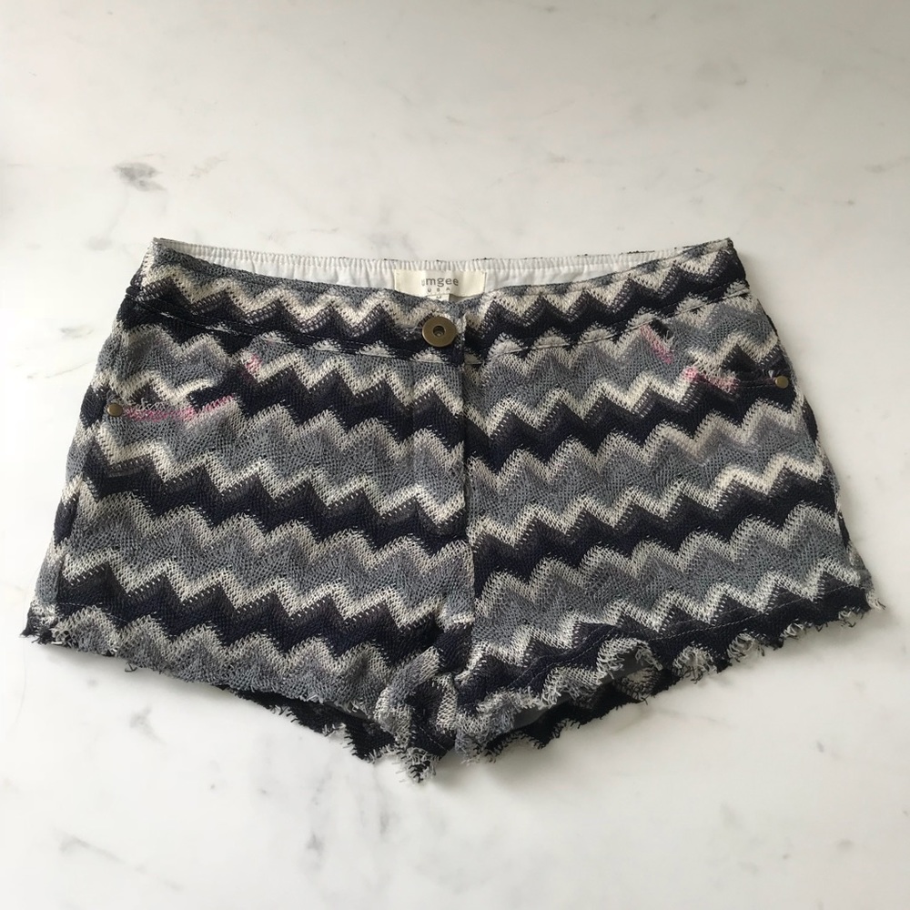 Umgee | Chevron Print Knit Shorts